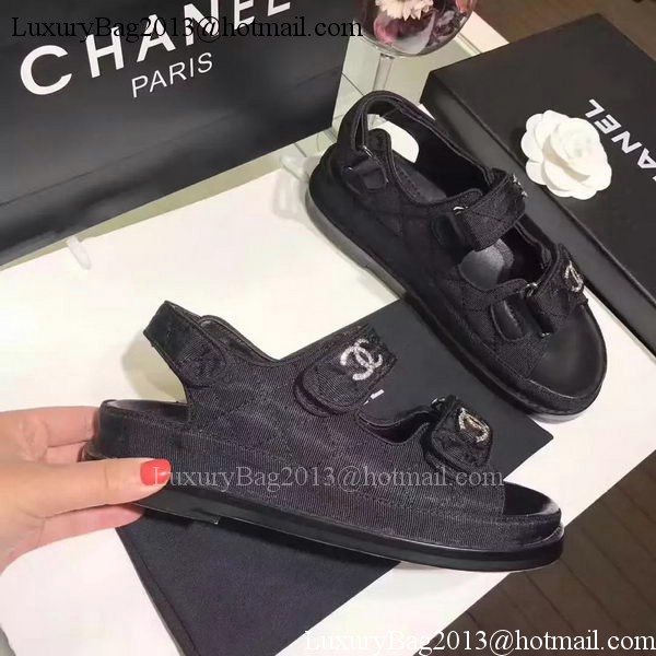 Chanel Sandal Leather CH2090 Black