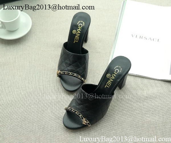 Chanel Sandal Leather CH2095 Black