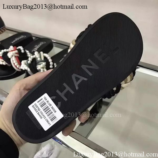 Chanel Slipper Leather CH2078 Red