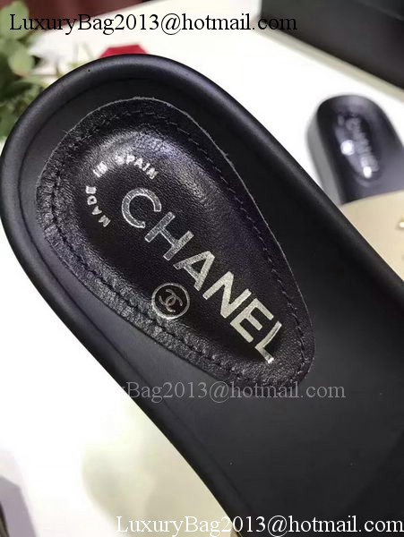 Chanel Slipper Leather CH2079 White