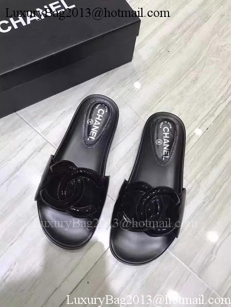 Chanel Slipper Leather CH2091 Black