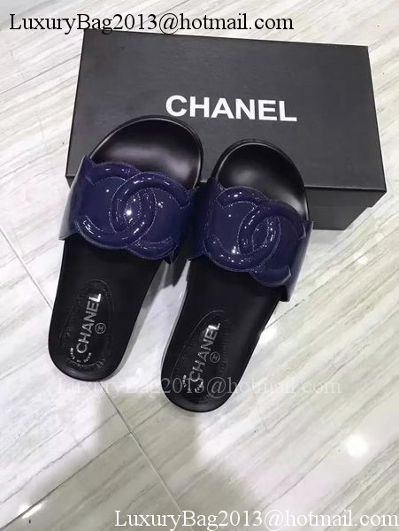 Chanel Slipper Leather CH2091 Royal