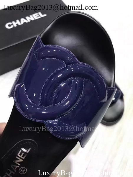 Chanel Slipper Leather CH2091 Royal