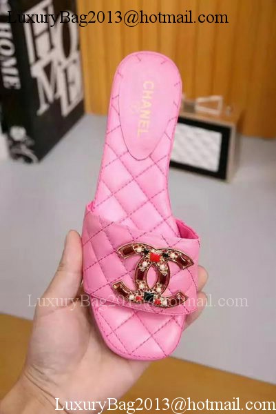 Chanel Slipper Leather CH2092 Pink