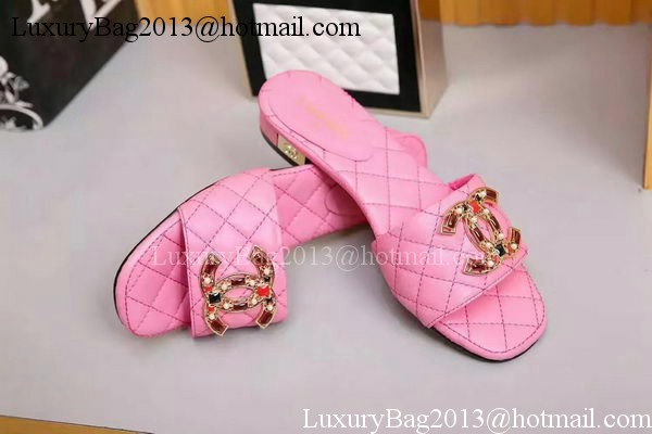 Chanel Slipper Leather CH2092 Pink