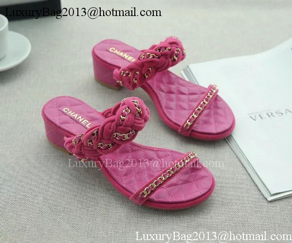 Chanel Slipper Leather CH2094 Rose