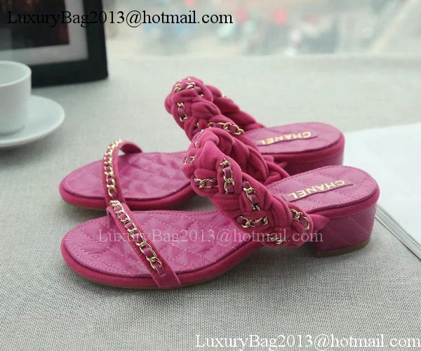 Chanel Slipper Leather CH2094 Rose