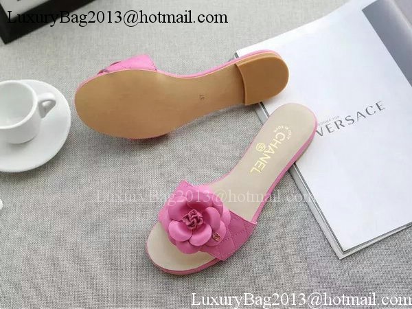 Chanel Slipper Leather CH2098 Rose