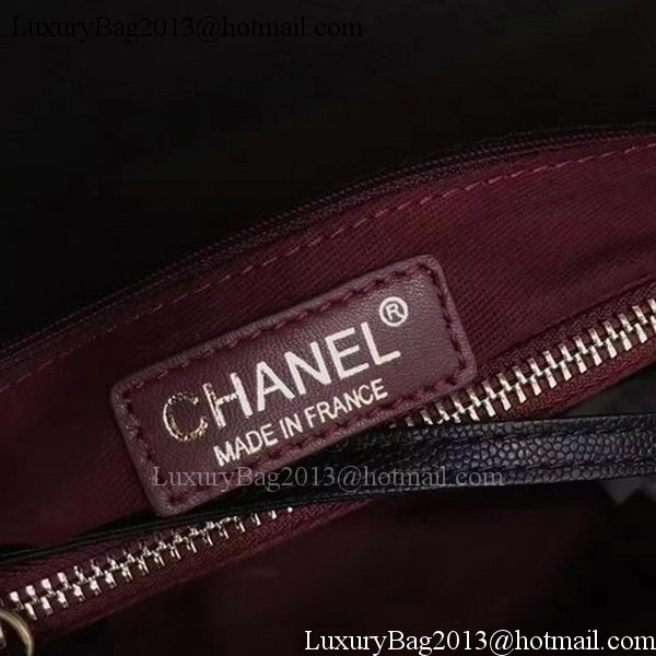 Chanel Classic Top Handle Bag Black Sheepskin Leather A92991 Silver