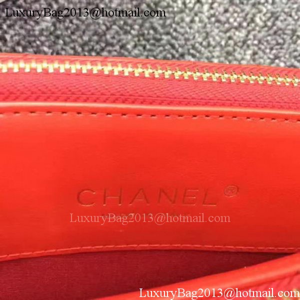 Chanel Phone Bag Chevron Sheepskin Leather CHA6845 Red