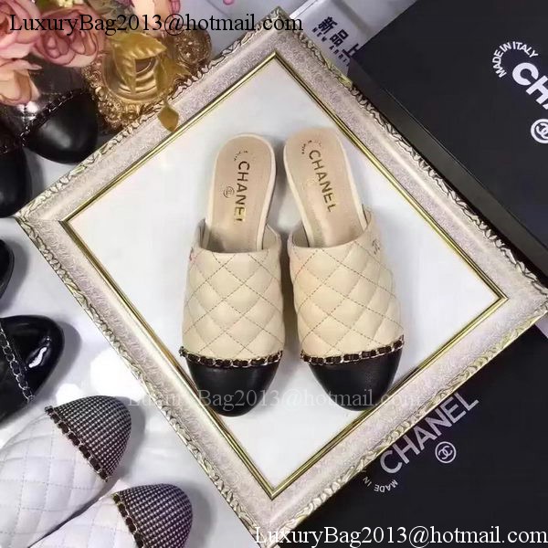 Chanel Sandal Leather CH2085 Apricot