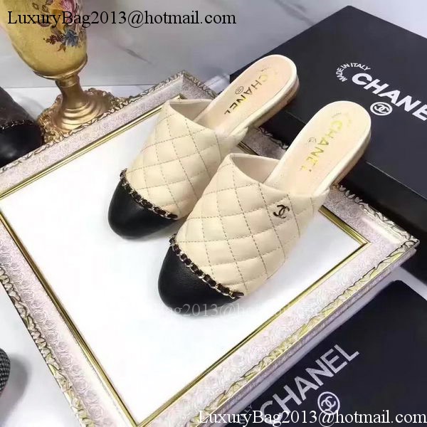 Chanel Sandal Leather CH2085 Apricot