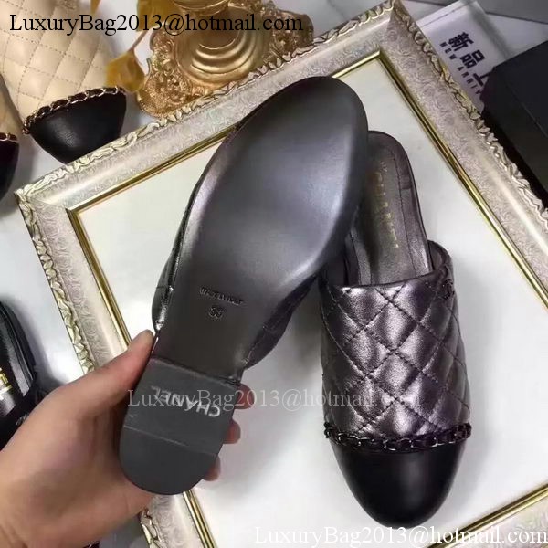 Chanel Sandal Leather CH2085 Silver