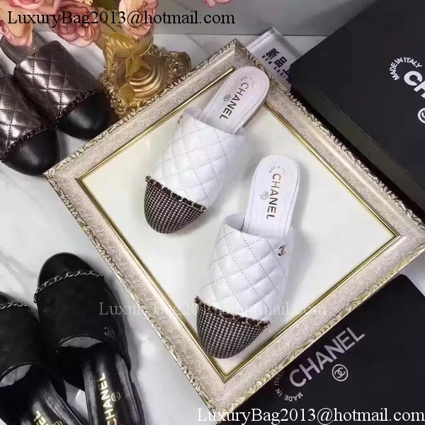 Chanel Sandal Leather CH2085 White