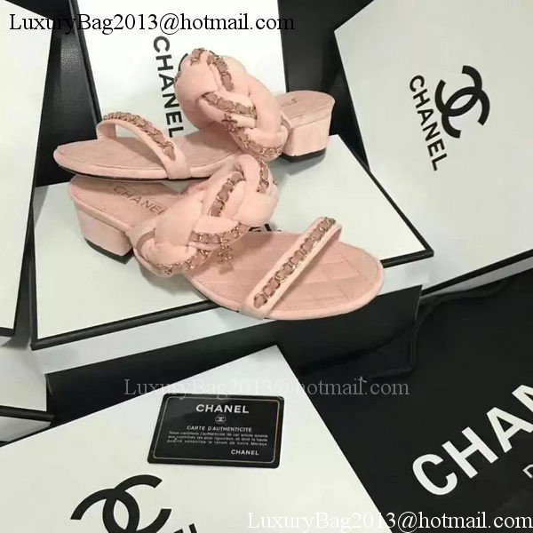 Chanel Sandal Leather CH2087 Pink