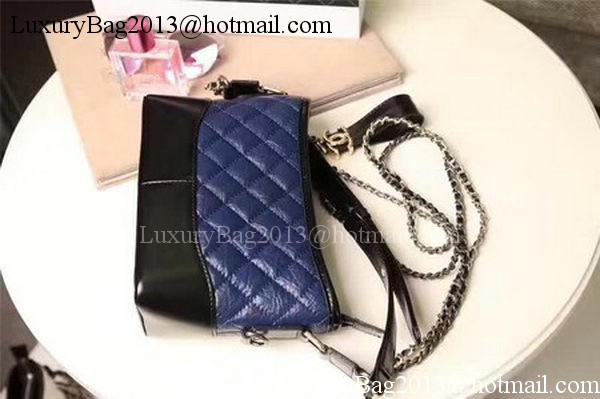 Chanel Small Shoulder Bag Sheepskin Leather A93825 Blue