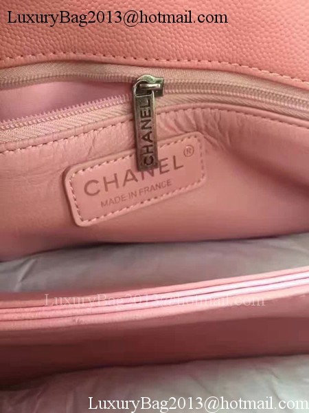 Chanel Classic Top Handle Bag Original Sheepskin Leather A92990 Pink