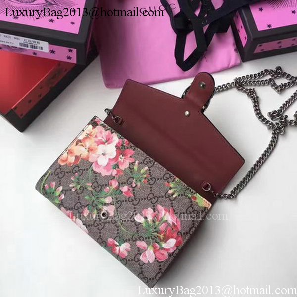 Gucci Dionysus Blooms Print mini Chain Bag 401231 Pink