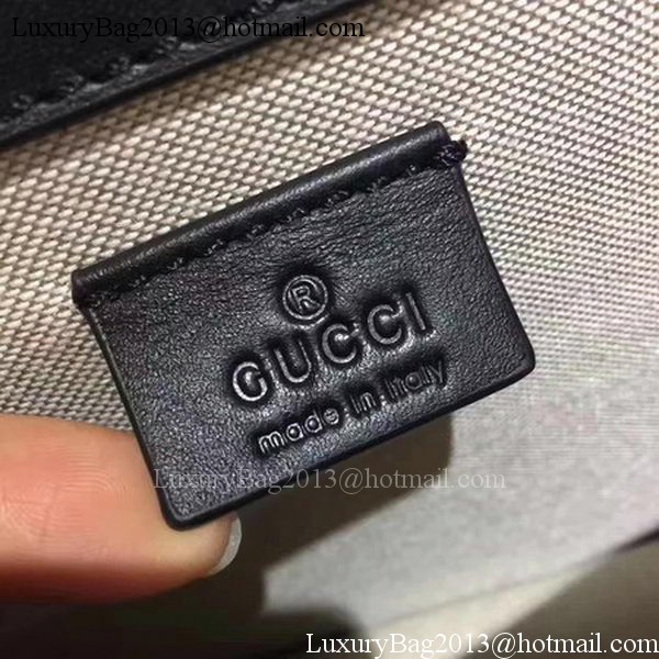 Gucci Dionysus Croco Leather Shoulder Bag 400235 Black