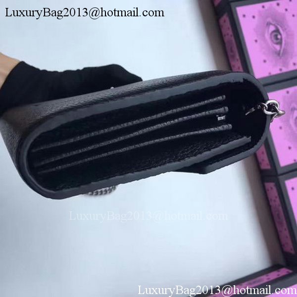 Gucci Dionysus Leather mini Chain Bag 401231 Black