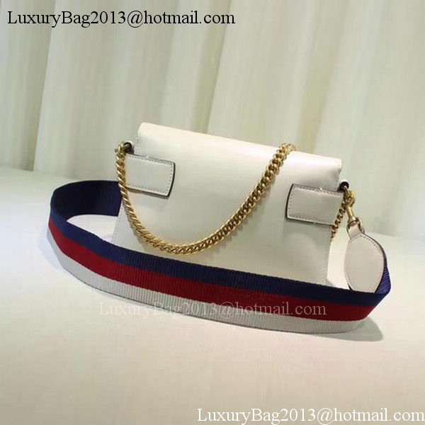 Gucci Osiride Leather Shoulder Bag 453777 OffWhite