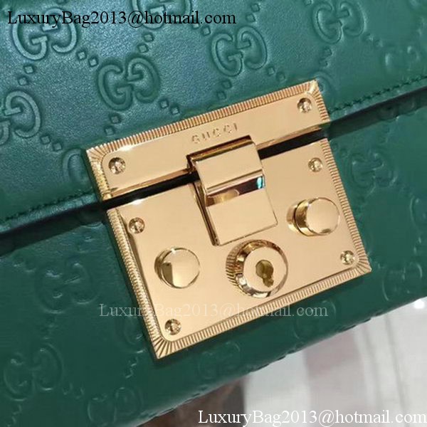 Gucci Padlock Gucci Signature Mini Shoulder Bag 409487 Green