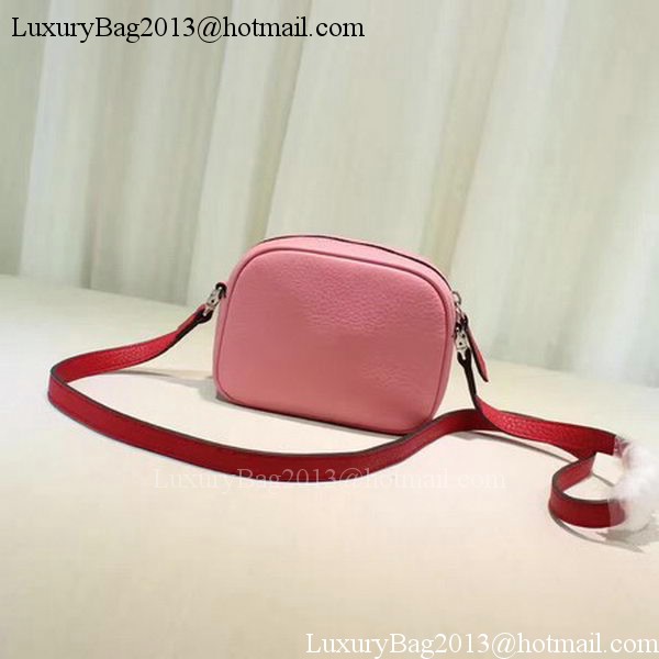 Gucci Childrens Leather Heart Messenger Bag 457223 Pink