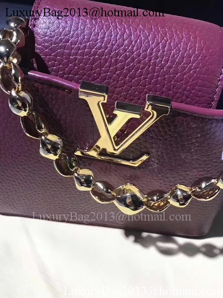 Louis Vuitton original Elegant Capucines Bags M42935 Purple