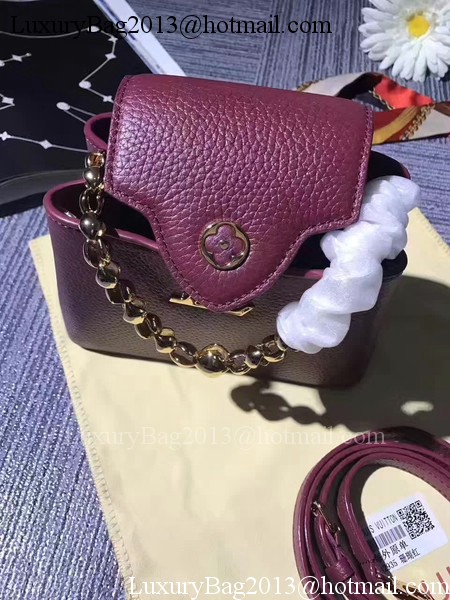 Louis Vuitton original Elegant Capucines Bags M42935 Purple