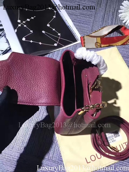 Louis Vuitton original Elegant Capucines Bags M42935 Purple