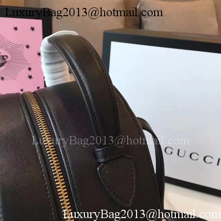 Gucci GG Marmont Quilted Leather Backpack 476671 Black