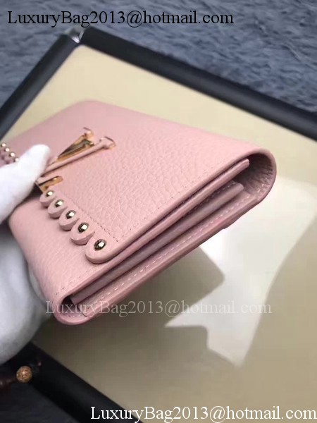 Louis Vuitton Monogram Flowers CAPUCINES WALLET M64102 Pink