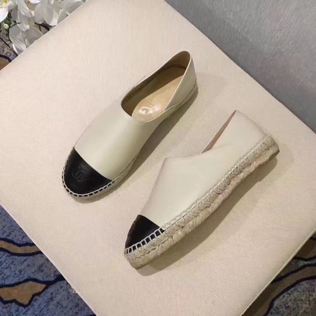 Chanel Casual Shoes Leather CH2145 OffWhite