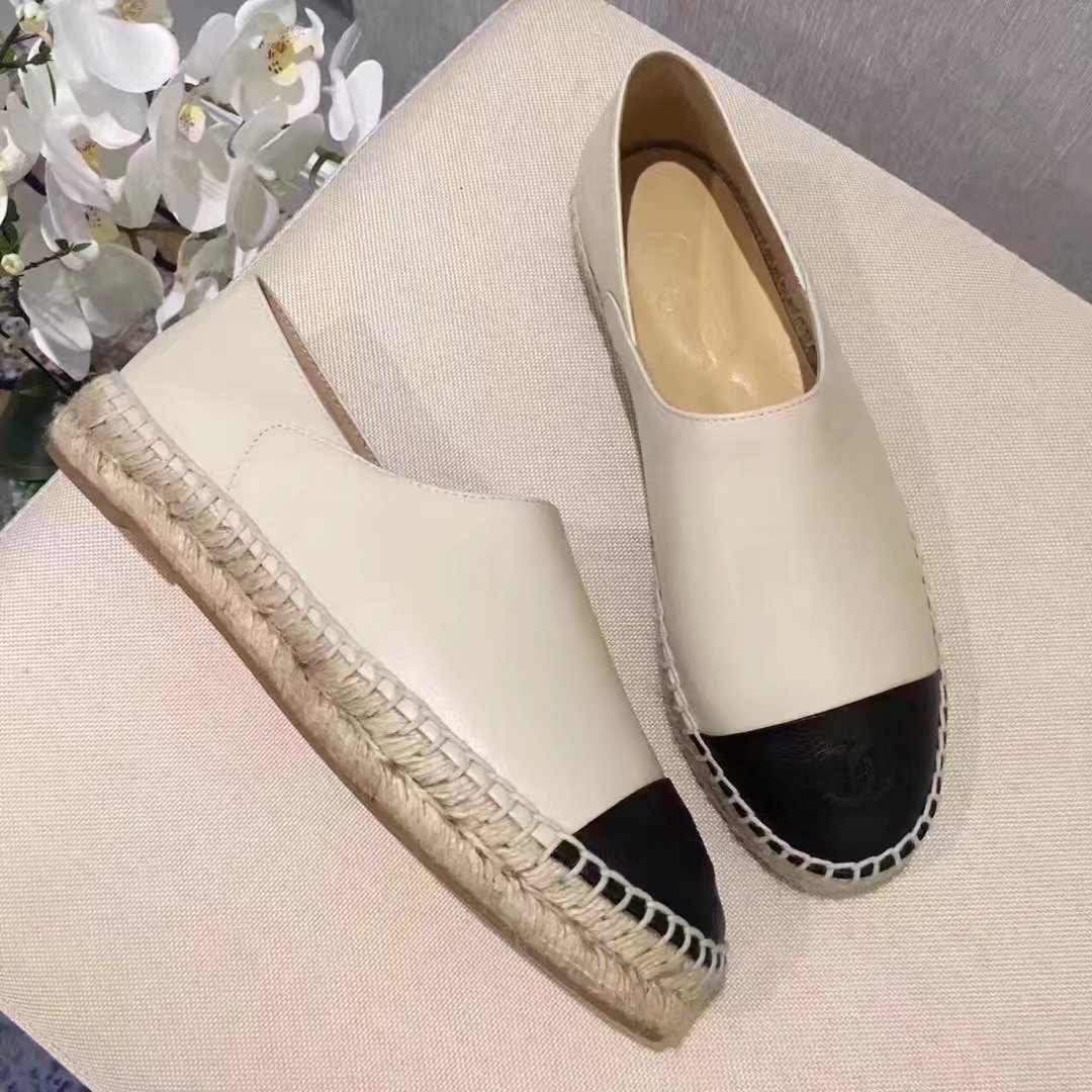 Chanel Casual Shoes Leather CH2145 OffWhite