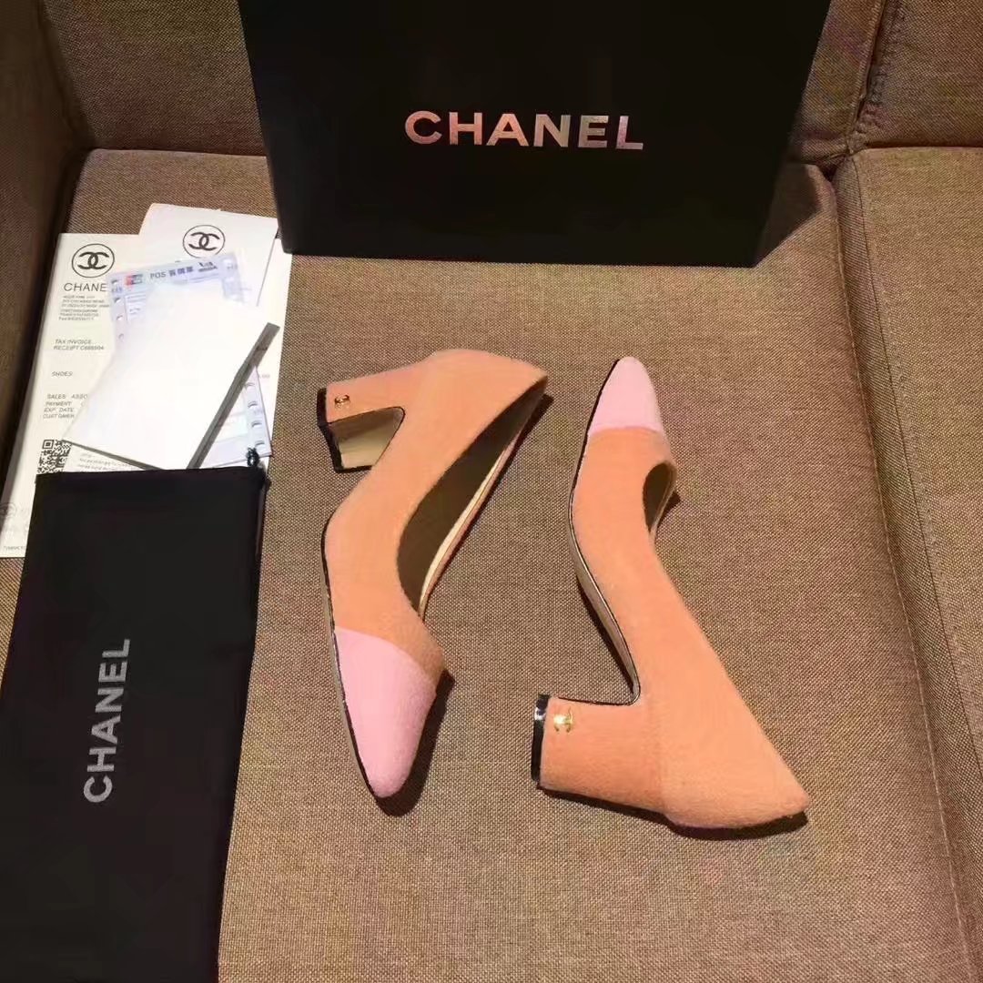 Chanel Pump Leather CH2146 Pink