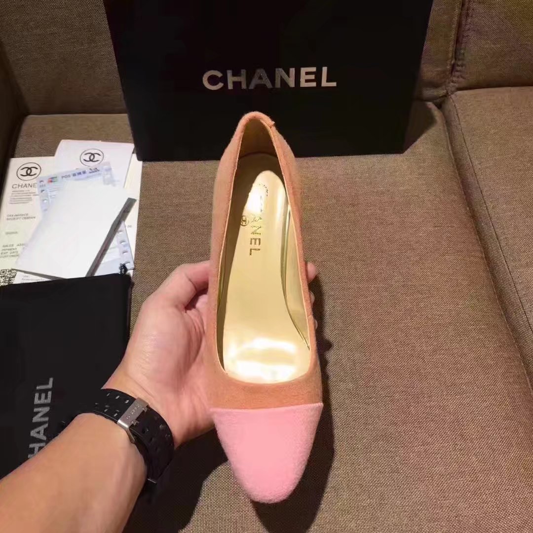 Chanel Pump Leather CH2146 Pink