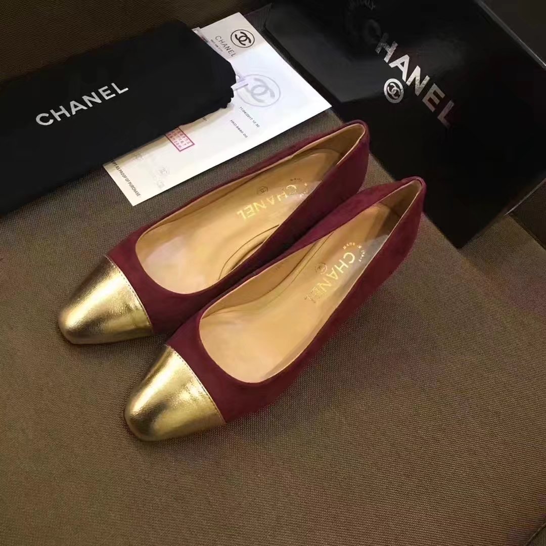 Chanel Pump Leather CH2146 Purple