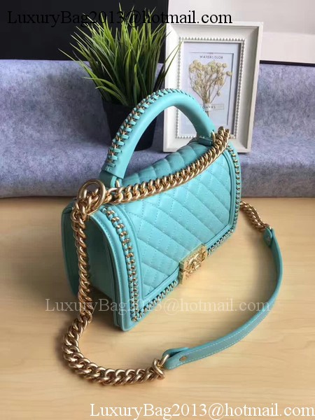 Boy Chanel Flap Bag Original Calfskin Leather A67086B Green