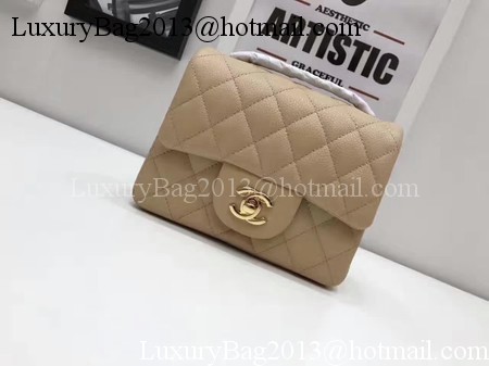 Chanel Classic MINI Flap Bag Original Cannage Pattern A1115 Apricot