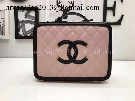 Chanel Cosmetic Bag Original Sheepskin Leather A58695 Pink