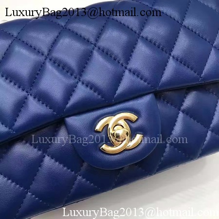 Chanel mini Classic Flap Bag Original Sheepskin Leather A1116 Blue