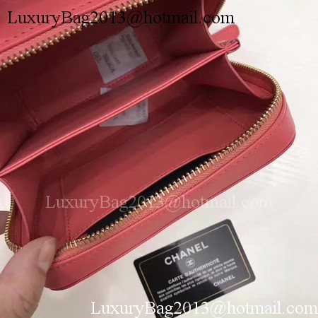 Chanel Cosmetic Bag Original Cannage Pattern A93341 Red