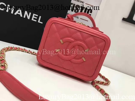 Chanel Cosmetic Bag Original Cannage Pattern A93341 Red