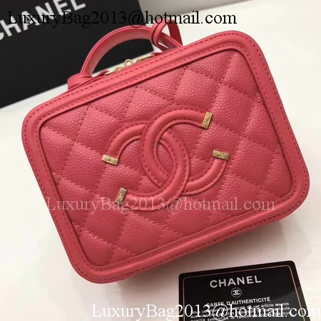 Chanel Cosmetic Bag Original Cannage Pattern A93341 Red