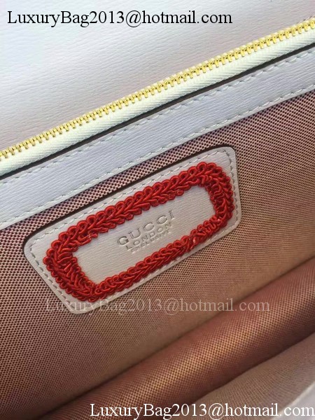 Gucci Dionysus Embroidered Leather Shoulder Bag 400249 White