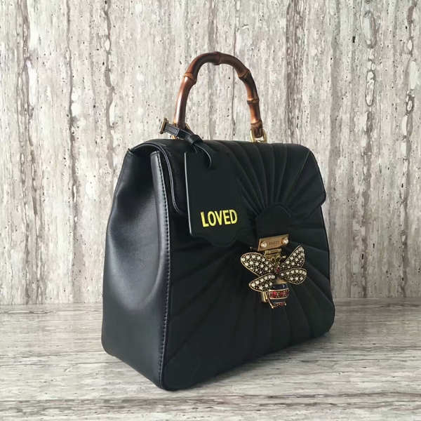 Gucci Queen Margaret Top Handle Bag 476664 Black