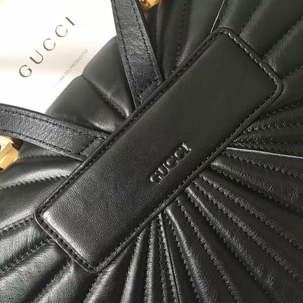 Gucci Queen Margaret Top Handle Bag 476664 Black