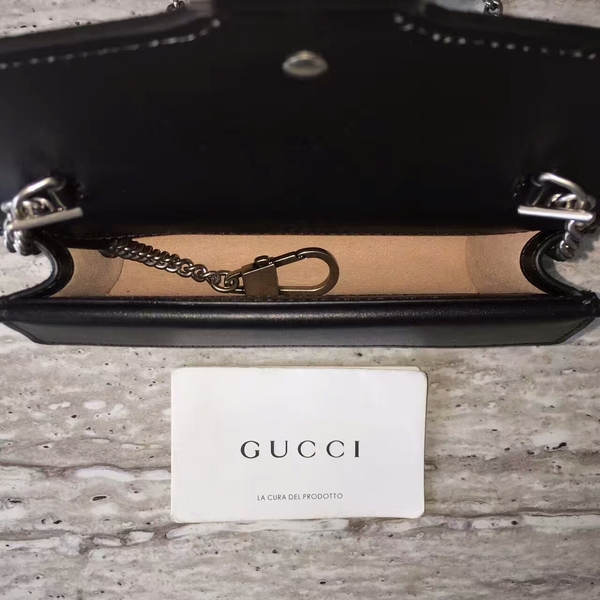 Gucci Dionysus Suede Leather Mini Shoulder Bag 476432C Black