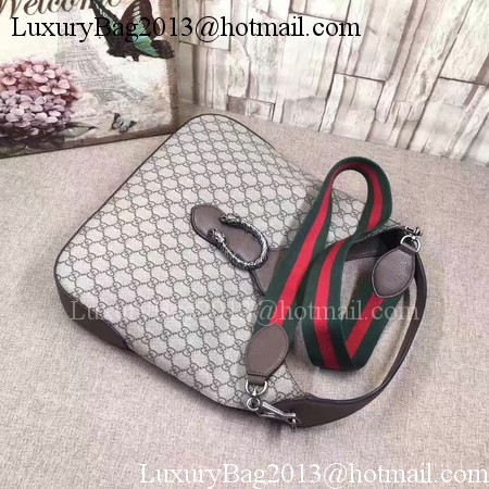 Gucci Dionysus Medium GG Supreme Hobo Bag 446687 Brwon