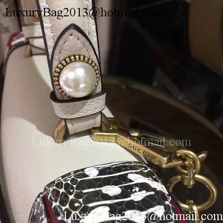 Gucci Sylvie Leather Top Handle Bag 431665 White